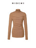 HIDEMI 中高领弹力打底上衣 黑色/焦糖色/白色 商品缩略图11