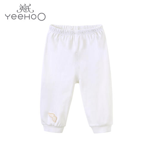 英氏-内衣类（秋）E1天使双35棉拆裤英氏白110CM 商品图2