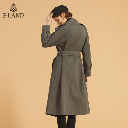 衣恋设计感长款双排扣风衣外套EEJTB49C8M 商品图2