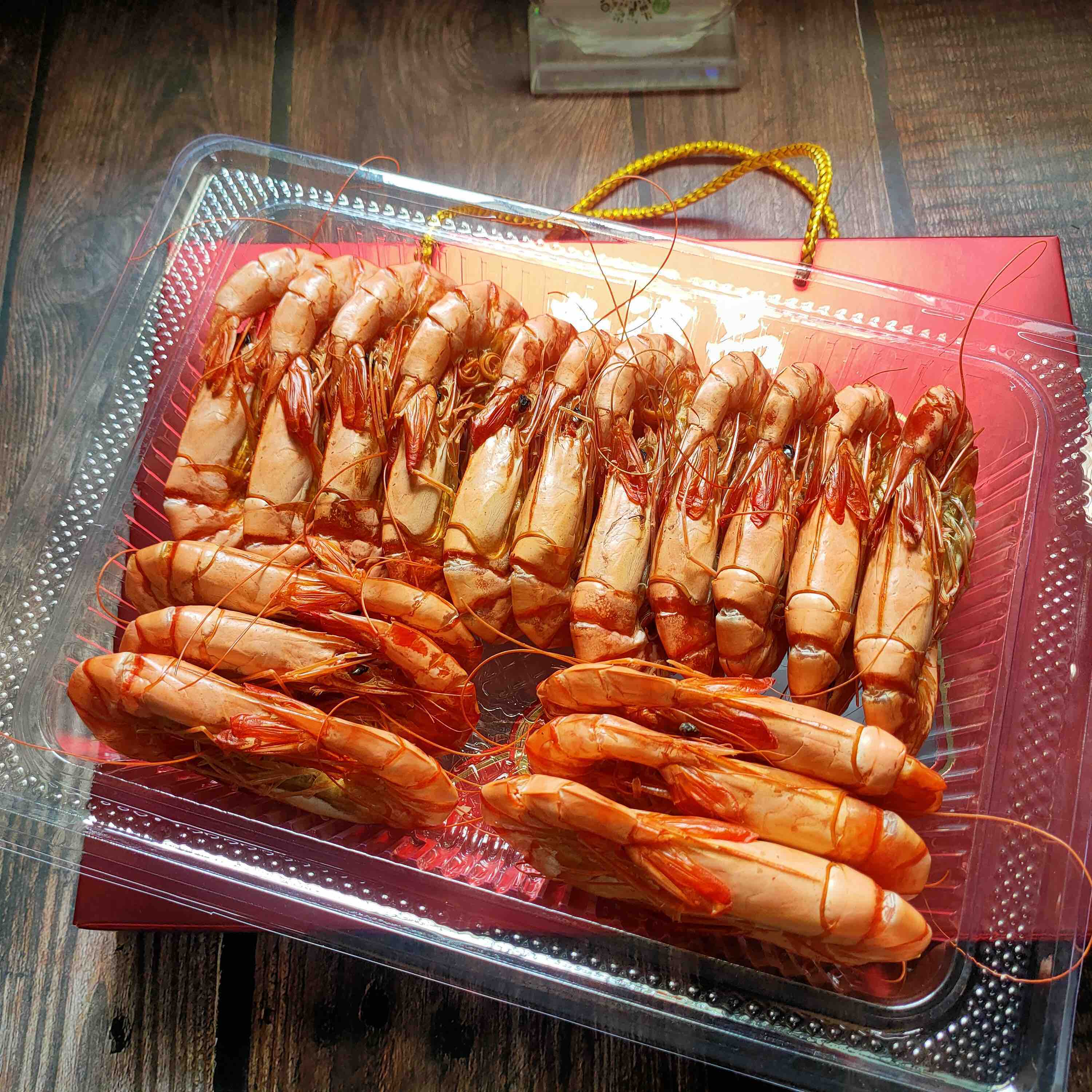 【黑虎虾干】(九节虾)野生黑虎虾煮熟烘烧干,剥开虾头虾壳即可食用,纯