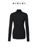 HIDEMI 中高领弹力打底上衣 黑色/焦糖色/白色 商品缩略图13
