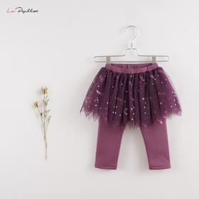 【马克珍妮 法式系列】新款宝宝秋冬装 女童打底裙裤213521