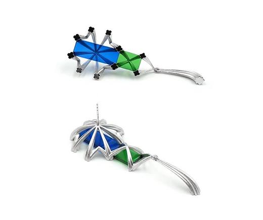 【Lens推荐】绪光系列蓝绿宝石长耳环 商品图1