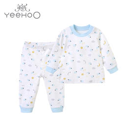 英氏-内衣类（秋）E1牧场满印粉套装晶粉100CM