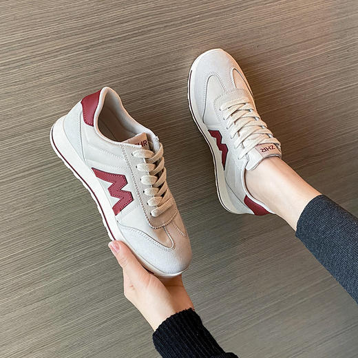 ZHR国潮平底板鞋女跑步鞋女休闲鞋子运动鞋女老爹鞋女鞋 商品图9