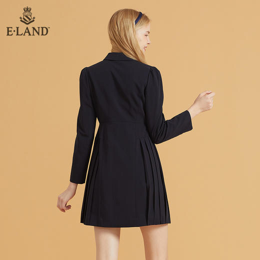 衣恋学院风西装领双排扣西装连衣裙EEOWB49H2C 商品图2