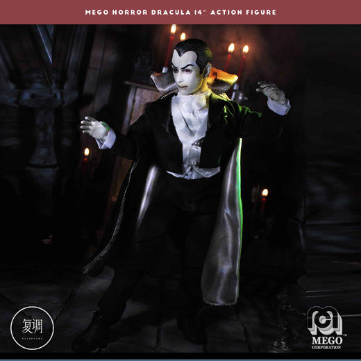 现货 Mego 德古拉 吸血鬼 Dracula 14英寸 可动人偶 商品图4