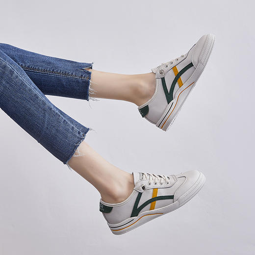 ZHR休闲鞋女经典复古拼接撞色女鞋柔软舒适防滑耐磨百搭鞋经典必备 商品图5