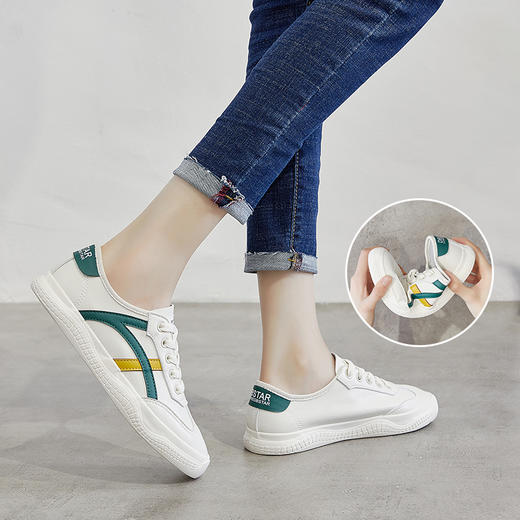 ZHR【国潮运动】学生平底板鞋跑步鞋女休闲鞋子女运动鞋女小白鞋女鞋 商品图2