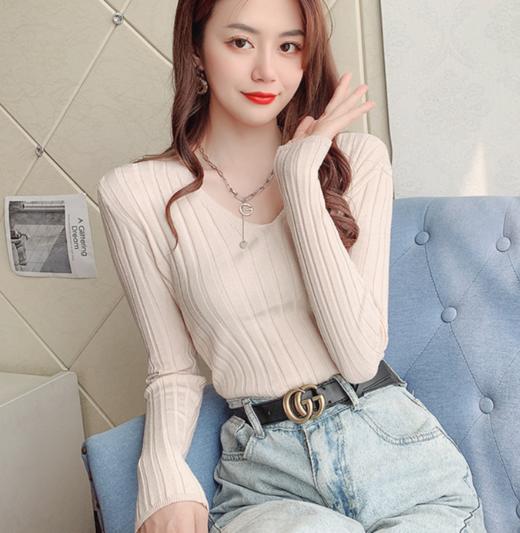 Im Presionismo 针织打底衫系列【V领、U领、方领 承包你整个秋冬的针织衫】【任意挑选两件 5色可选】 商品图2