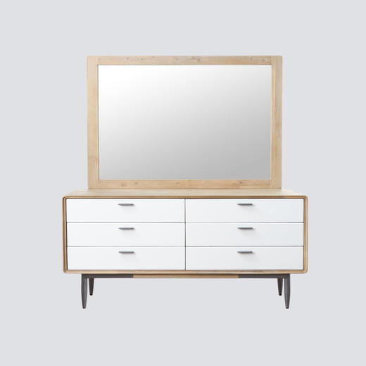 NS家居nsfurniture进口实木斗柜+化妆镜NSCB-ALB WHT B04/NSDE-ALB WHT B05 商品图4