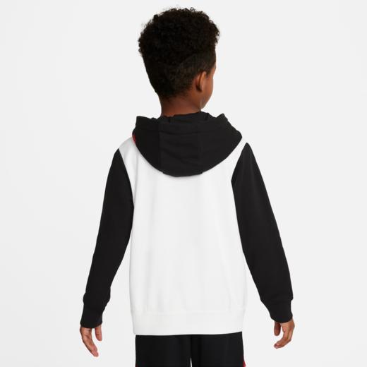 AIR JORDAN乔丹AJ童装秋 男 儿童飞人撞色连帽运动卫衣JD2132037 商品图3