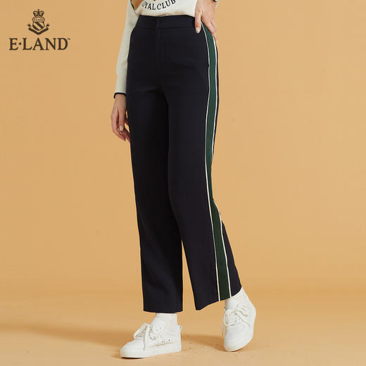 衣恋垂感撞色直筒宽松西装裤EETCB49H2M 商品图1