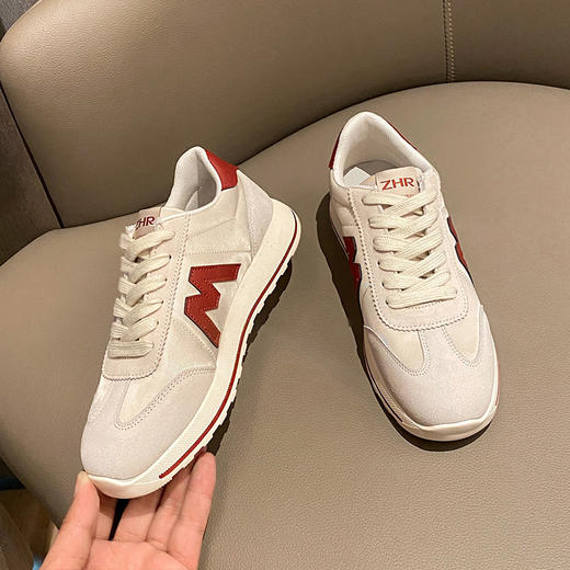 ZHR国潮平底板鞋女跑步鞋女休闲鞋子运动鞋女老爹鞋女鞋 商品图12