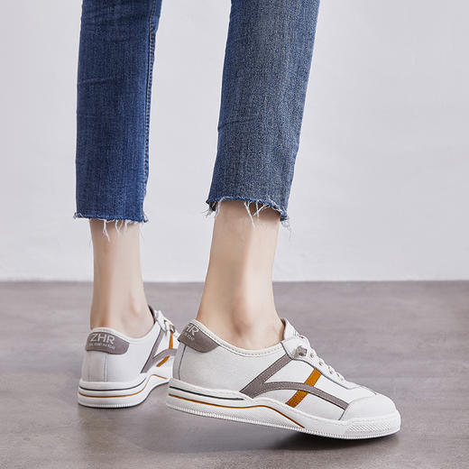 ZHR休闲鞋女经典复古拼接撞色女鞋柔软舒适防滑耐磨百搭鞋经典必备 商品图9