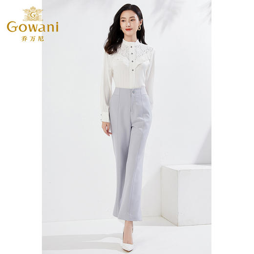 乔万尼阔腿裤休闲气质长裤EI3F181 商品图3