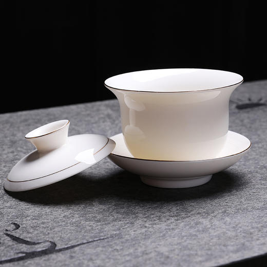 八马茶具｜德化白瓷盖碗茶杯茶具200ml 商品图5