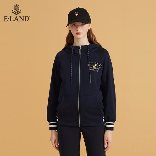 衣恋潮酷个性连帽拉链长袖卫衣外套EEMTB49C8M 商品图0