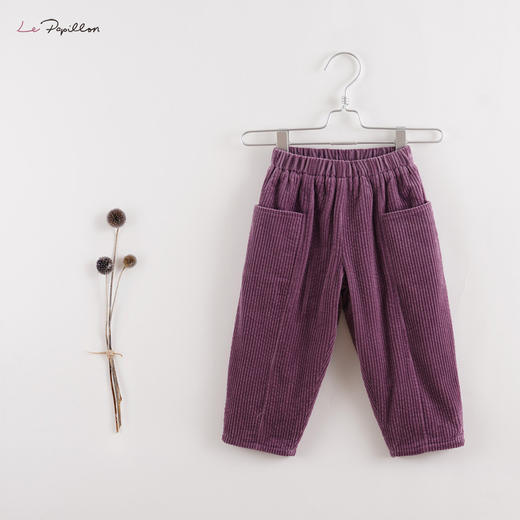 【马克珍妮 法式系列】新款宝宝秋冬装 女童灯芯绒裤213071 商品图2