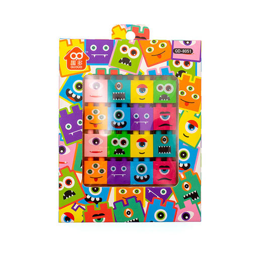 奇好怪物积木橡皮擦8051 商品图0