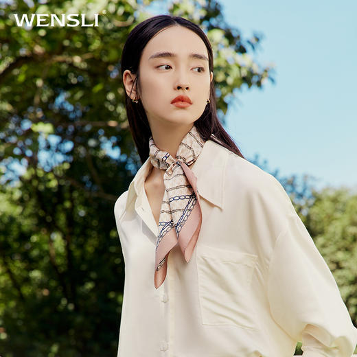 双面印花小方巾-博霖 商品图0