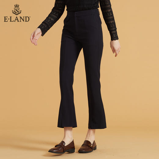 衣恋显瘦直筒垂坠感休闲西装裤EETCB49H1M 商品图1