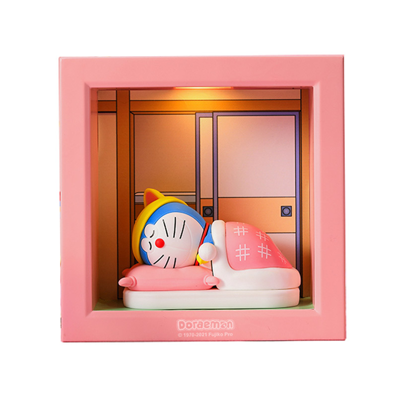 ROCK 哆啦A梦 睡宝宝纪念版相框小夜灯  粉