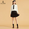 衣恋设计感高腰个性黑色百褶短裙EEWHB49Q3N 商品缩略图0