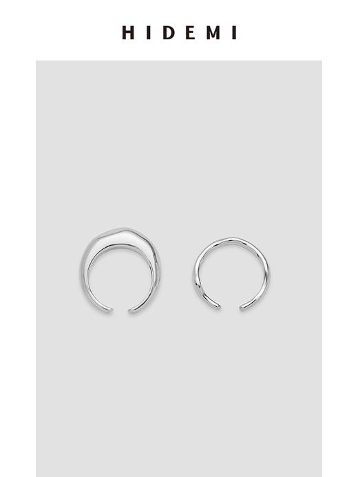 HIDEMI 双圈戒指组合 银色/金色 商品图5