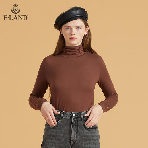 衣恋基础款高领长袖打底衫EELAB49E1C 商品图2