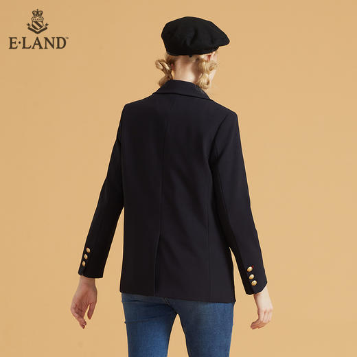 衣恋学院风西装领双排扣外套EEJKB49H4M 商品图2