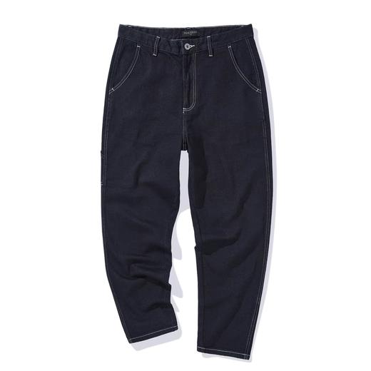 太平鸟男装 2021年秋季新款牛仔长裤男潮B2HAB3E12 商品图0