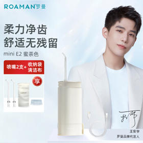 ROAMAN罗曼电动冲牙器Minie2便携式水牙线家用正畸专用牙齿清洗洗牙神器口腔清洁 梵高艺术限定款&蜜茶色