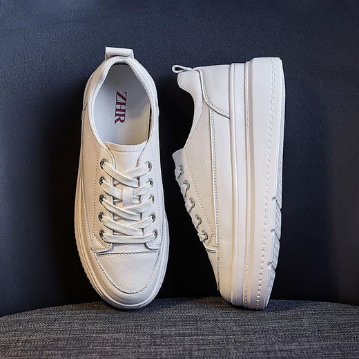 ZHR20新厚底女休闲鞋女板鞋子女运动鞋小白鞋白色女鞋 商品图1