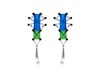 【Lens推荐】绪光系列蓝绿宝石长耳环 商品缩略图0