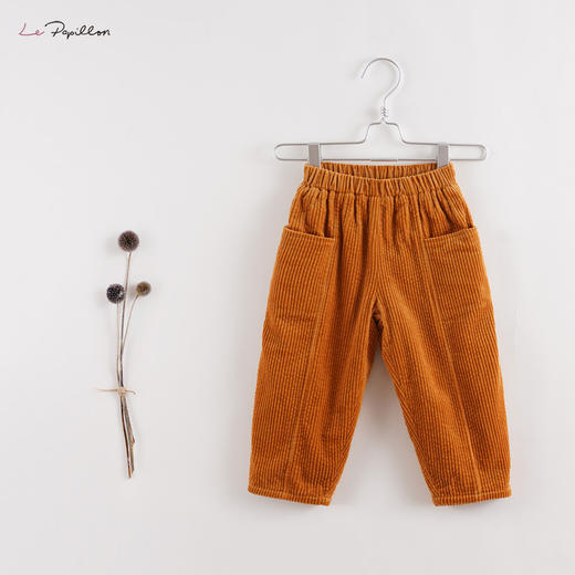 【马克珍妮 法式系列】新款宝宝秋冬装 女童灯芯绒裤213071 商品图1