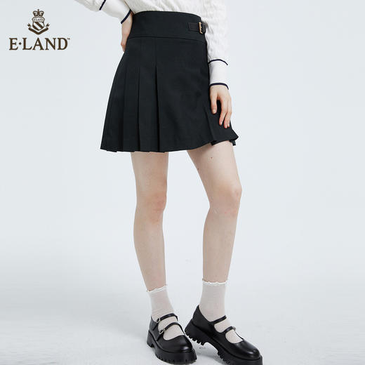 衣恋A字青春减龄格纹百褶半身裙EEWHB49H1C 商品图4