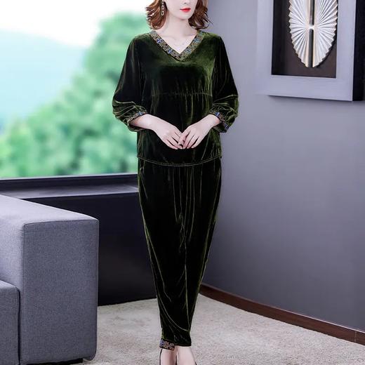 AHM xsz6893复古气质优雅阔太太绣花套装【限量】 商品图2