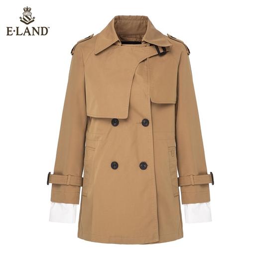 衣恋双排扣假两件中长款风衣EEJTB49CAM 商品图4