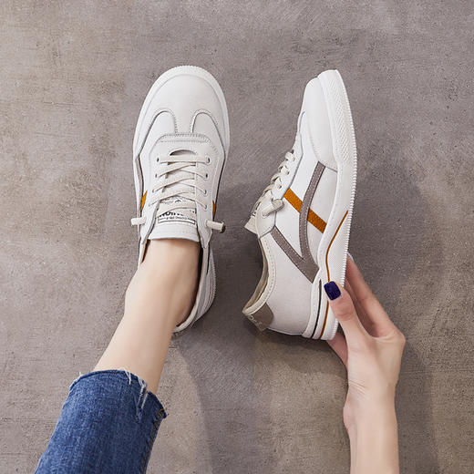 ZHR休闲鞋女经典复古拼接撞色女鞋柔软舒适防滑耐磨百搭鞋经典必备 商品图11