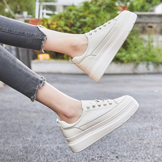 ZHR20新厚底女休闲鞋女板鞋子女运动鞋小白鞋白色女鞋 商品图10