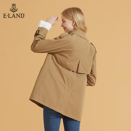 衣恋双排扣假两件中长款风衣EEJTB49CAM 商品图2