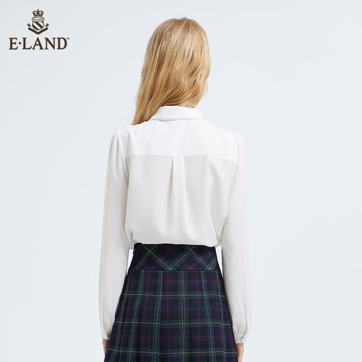 衣恋甜美雪纺娃娃领长袖衬衫EEBWB49C1C 商品图2