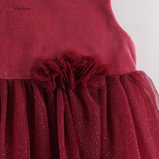 【马克珍妮 法式系列】新款宝宝秋装 女童背心连衣裙213202 商品图3