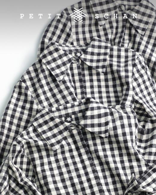 PETIT SCHAN小闪 CLO#048 Young Face 致青春 日本进口双面磨毛棉麻混纺法式翻领秋冬款连衣裙 商品图0