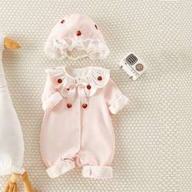 婴儿连体衣婴儿衣服女宝宝网红婴儿连体衣衣服0到3个月哈衣儿