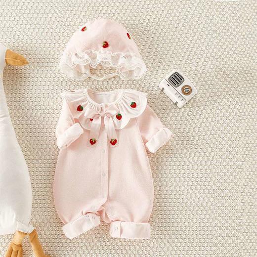 婴儿连体衣婴儿衣服女宝宝网红婴儿连体衣衣服0到3个月哈衣儿 商品图0