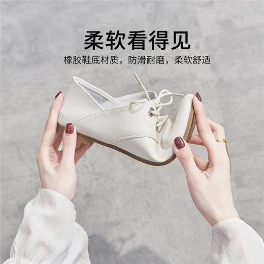 ZHR【一鞋两穿】通勤鞋平底单鞋女皮鞋女休闲鞋子女小白鞋女鞋 商品图4