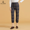 衣恋高腰格子英伦风束脚长裤EETCB49C4M 商品缩略图4