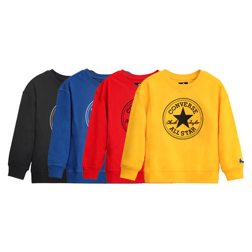 Converse匡威童衣春秋 男女童经典毛圈纯棉运动套头卫衣CV2132086 商品图0